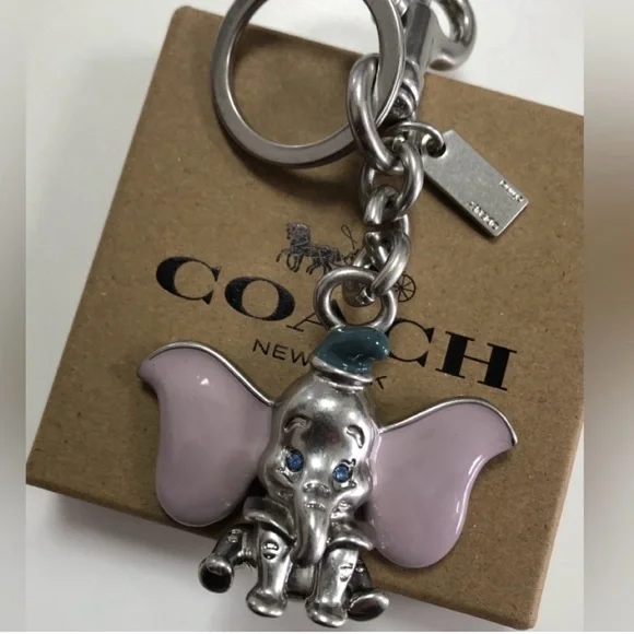 COACH DUMBO keycharm Disney Silver l COACH® GB | Disney X Coach